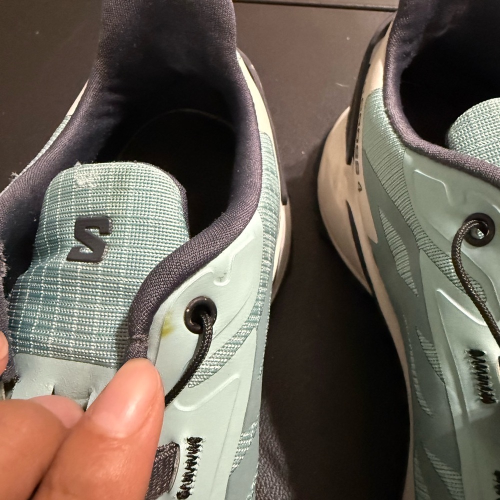 Salomon Women's Speedcross 4 Trail Shoes - Aqua and Black - Picture 8 of 13